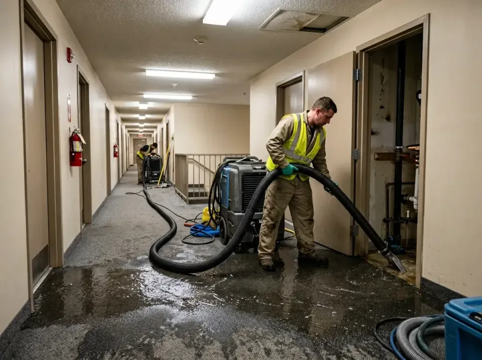 multi-unit-apartment-hallway-f-005 — frequently asked questions, Emergency Burst Pipe Water Extraction & Removal in Vilonia,…